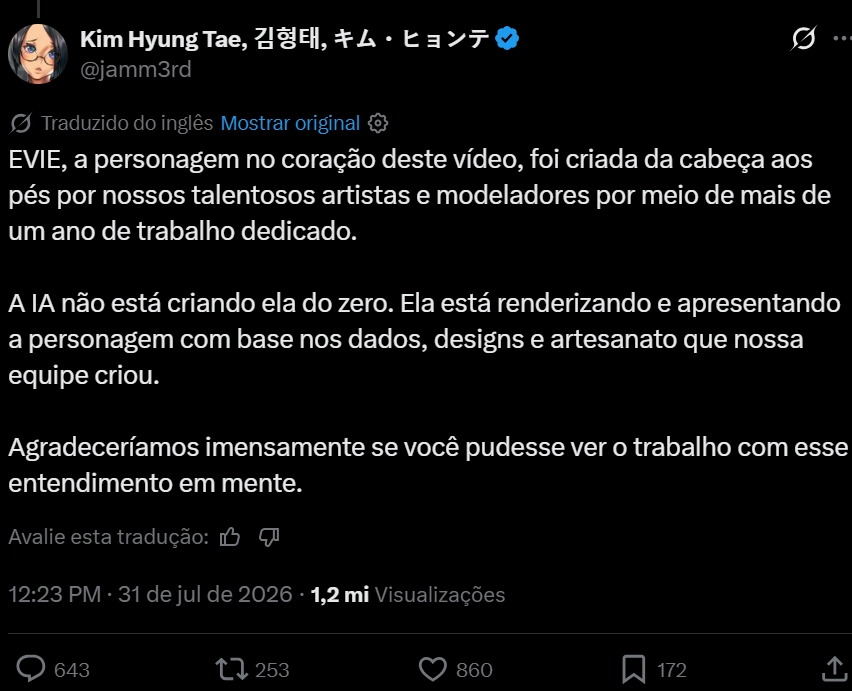 Resposta do CEO da Shift Up sobre o uso de IA em Stellar Blade: Blood Rain